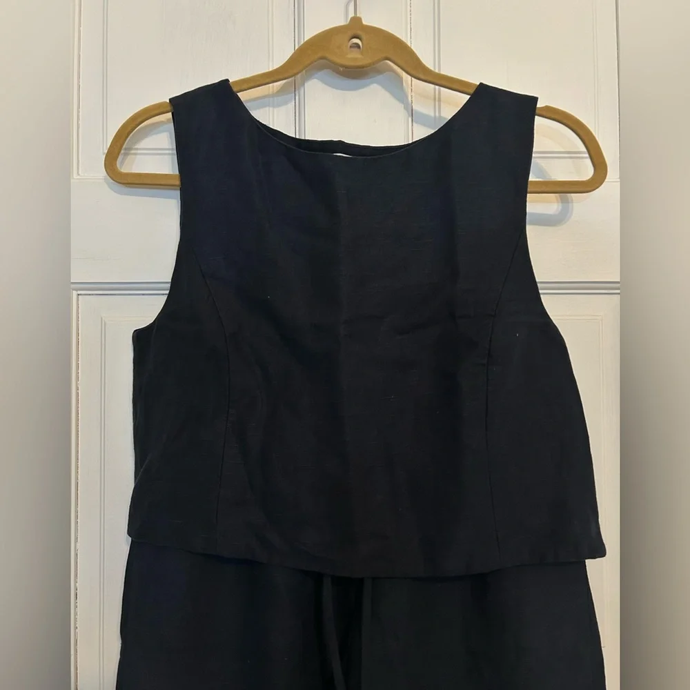 Aritzia Black Sleeveless Top and Wide-Leg Pants Set - Picture 3 of 7